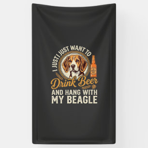 Banderoles Boire Bière Beagle Chien Bière Artisanale Bouteill