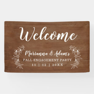 Banderoles Bois bienvenu de partie de fiançailles de mariage