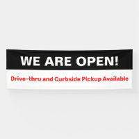 Bold Nous sommes Open Drive Through Curbside Pick-