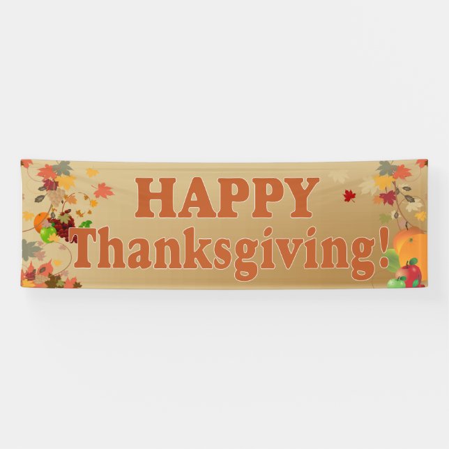Banderoles Bon thanksgiving (Horizontal)