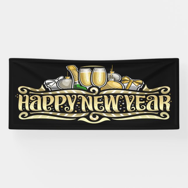 Banderoles Bonne année (Horizontal)