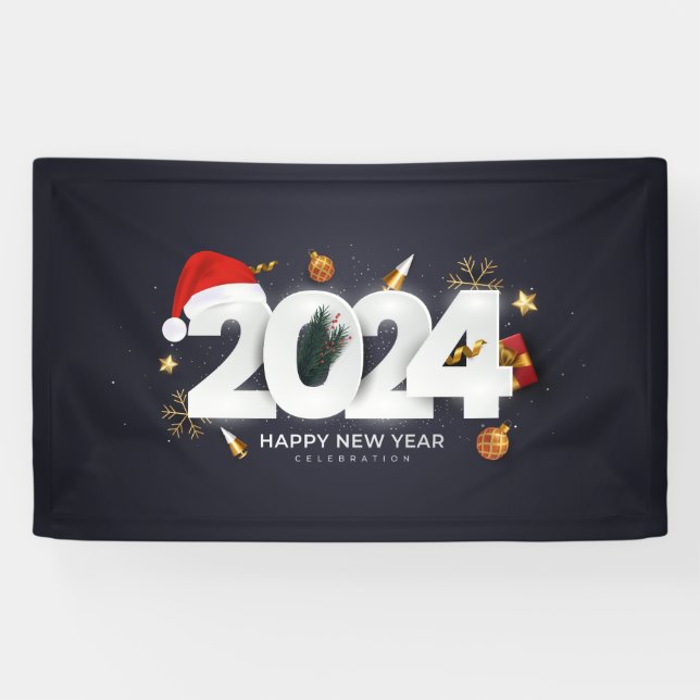 Banderoles Bonne année 2024 (Horizontal)