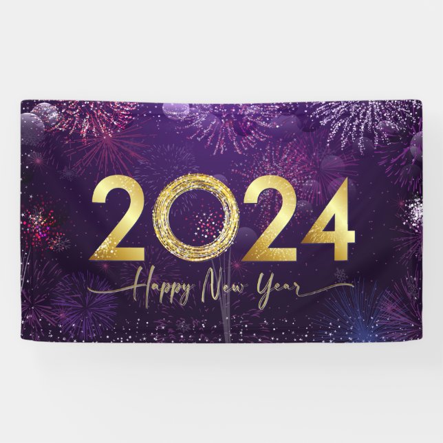 Banderoles Bonne année 2024 (Horizontal)