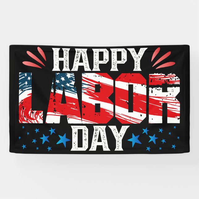 Banderoles Bonne fête du travail (Horizontal)