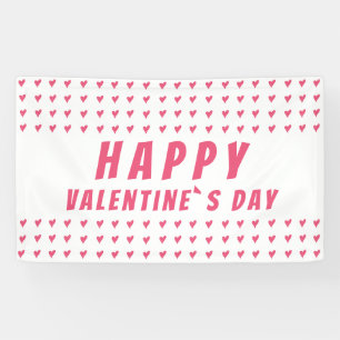 Banderoles Bonne Saint Valentin Coeur rose
