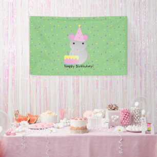 Banderoles Bonne Souris de fête d'anniversaire