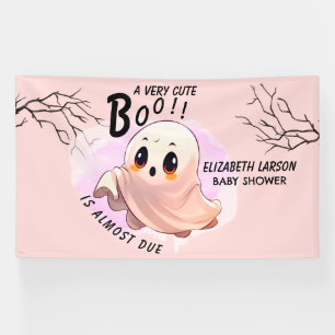 Banderoles Boo Baby shower Halloween Pink thème mignonne fête