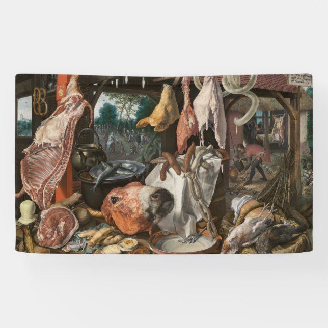 Banderoles Boucher's Stall (par Pieter Aertsen) (Horizontal)
