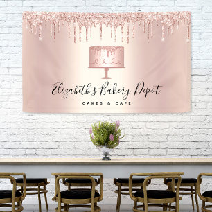 Banderoles Boulangerie Cuisinier Rose Gold Parties scintillan