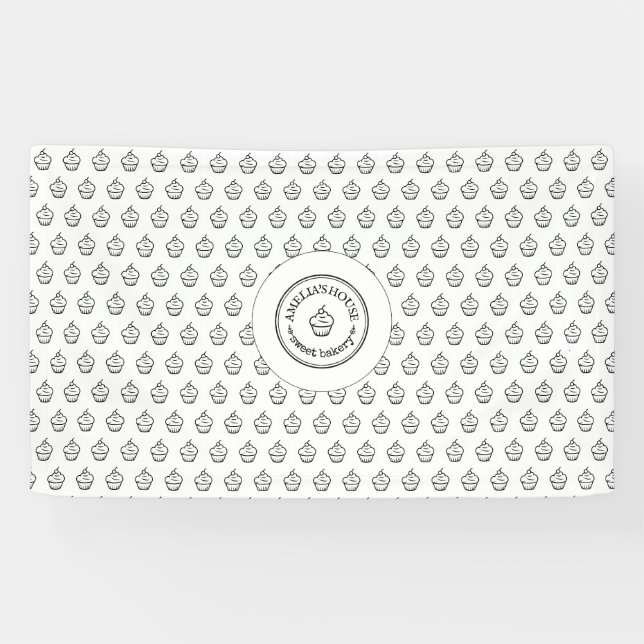 Banderoles Boulangerie douce maison logo d'entreprise sur mes (Horizontal)