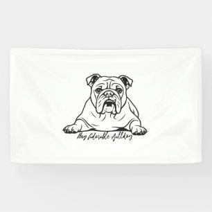 Banderoles Bouledogue adorable