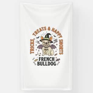 Banderoles Bouledogue Français Farceur Halloween