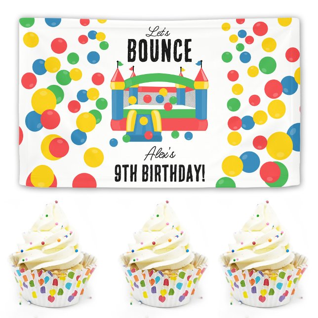 Banderoles Bounce House Jumping Castle Anniversaire de enfant (Bounce House Jumping Castle Kids Birthday Party Banner)