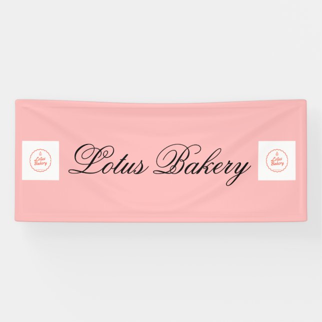 Banderoles boutique pop affaires rose (Horizontal)