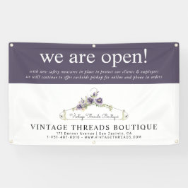 Banderoles Boutique Vêtements Grand Réouverture Couverture Sé