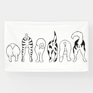 Banderoles Boutons de chien