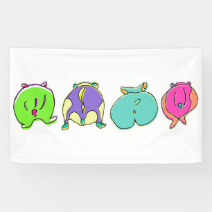 Banderoles Boutons de hamster colorés