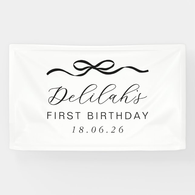 Banderoles Bow 1er anniversaire (Horizontal)