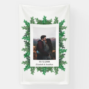 Banderoles Branches de l'arbre d'hiver Mariage photo