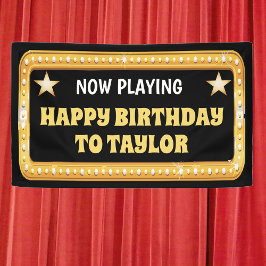 Banderoles Broadway Marquee avec texte personnalisé