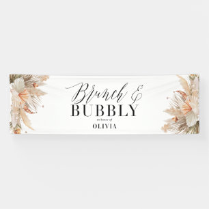 Banderoles brunch et bubbly Bridal douche pampas herbe