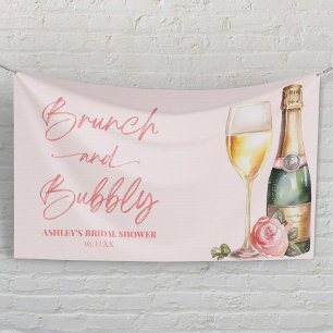 Banderoles Brunch et Mimosa Champagne Pétillant Enterrement d