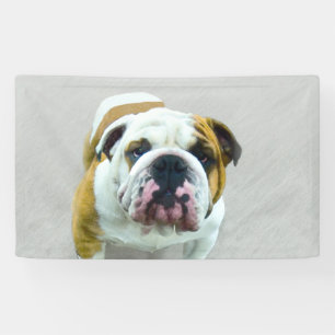 Banderoles Bulldog Painting - Cute Original Dog Art