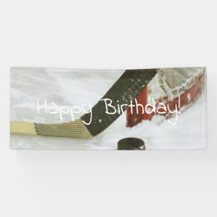 Banderoles but de hockey net