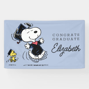 Banderoles cacahuètes Snoopy & Woodstock Graduation