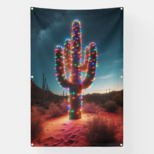 Banderoles Cactus du désert du sud-ouest de Noël