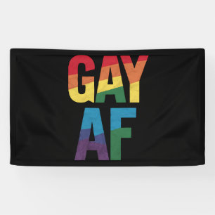Banderoles Cadeau gay AF LGBT Fierté Mois de la fierté