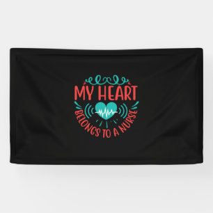 Banderoles Cadeau infirmière Mon Coeur Appartient À Une Inf