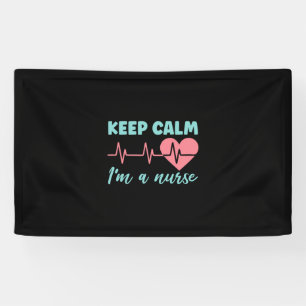 Banderoles Cadeau infirmière Restez Calme Je Suis Infirmièr