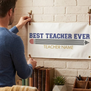 Banderoles Cadeau personnalisé Meilleur Enseignant - Cadeau P