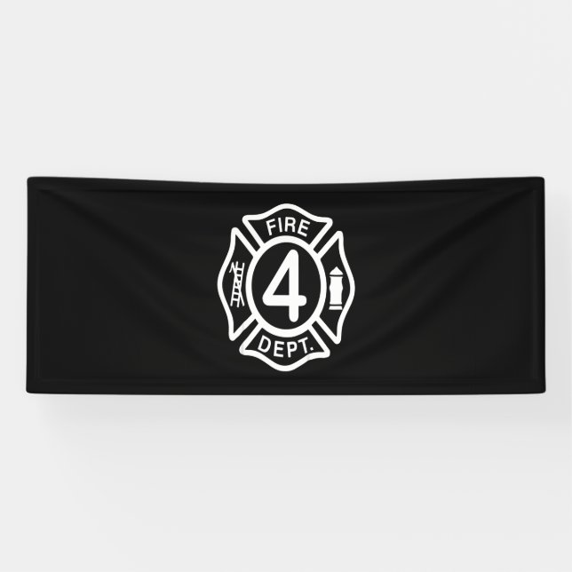 Banderoles Cadeau pompier | Cadeaux de pompier Dept (Horizontal)
