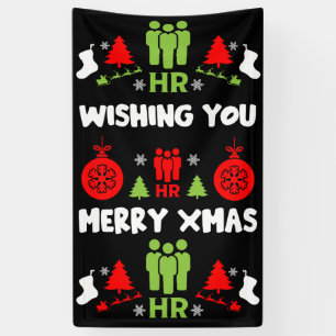 Banderoles Cadeaux de Noël des RH d'entreprise