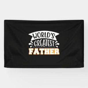Banderoles Cadeaux papa Le plus grand père du monde