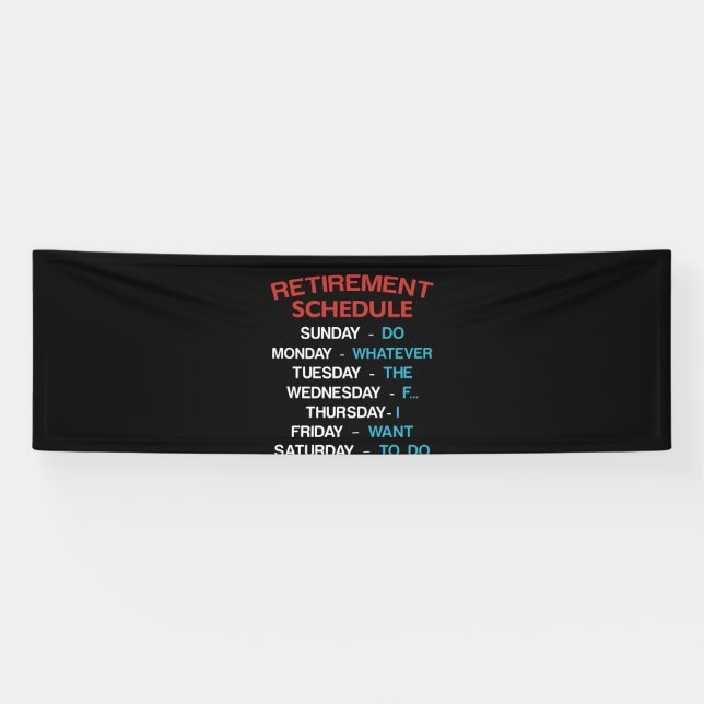 Banderoles Calendrier de la retraite Bureau Humor Coworker (Horizontal)