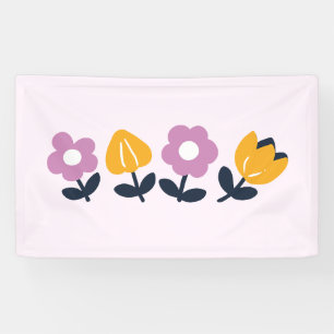 Banderoles Câlins d'avril et nez mouillés – Partie florale
