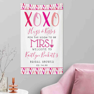 Banderoles Câlins et bisous (XOXO) Fête de mariage de la Sain