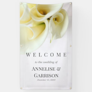 Banderoles Calla lis avec espace texte