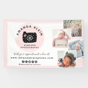Banderoles Caméra photo minimaliste mignonne Logo & Photos