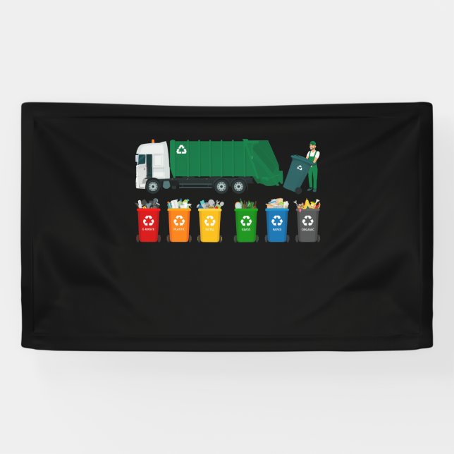 Banderoles Camion de recyclage (Horizontal)