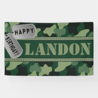 Camo, Dogtags, fête d'anniversaire d'armée
