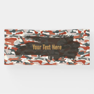 Banderoles Camouflage Marron Résistant Long
