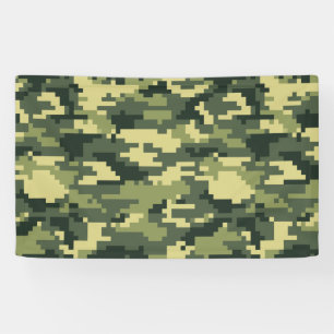 Banderoles Camouflage numérique en bois à 8 bits / Camo