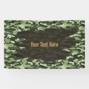 Banderoles Camouflage Vert Personnalisé Résistant