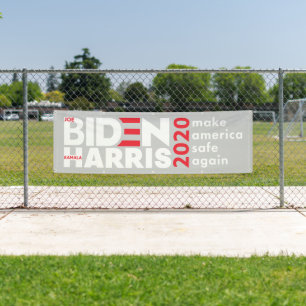 Banderoles Campagne électorale Biden Harris 2020 à l'intérieu
