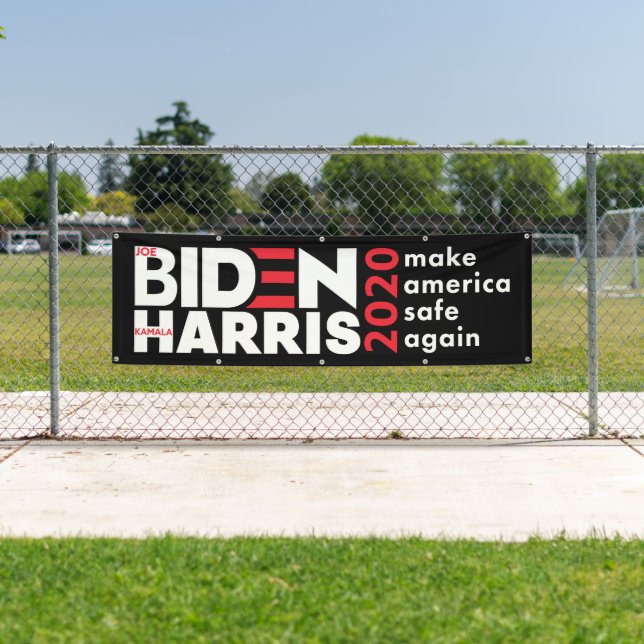 Banderoles Campagne électorale Biden Harris 2020 à l'intérieu (En situation)