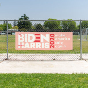 Banderoles Campagne électorale Biden Harris 2020 à l'intérieu